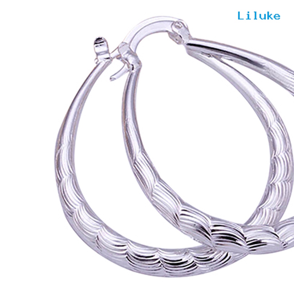 Đôi Khuyên Tai HìNh Chữ U Mạ BạC Đơn GiảN ThờI Trang Cho Nữ