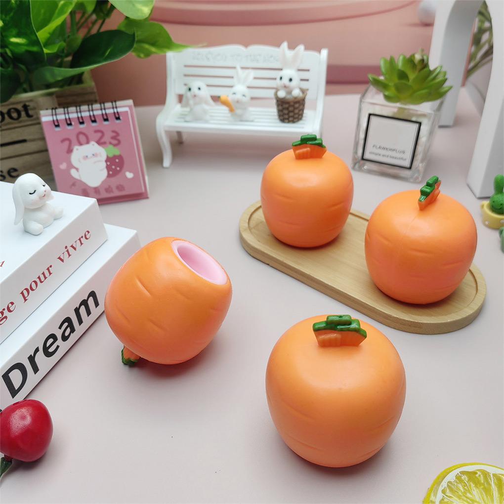 Đồ Chơi Bóp Giảm Căng Thẳng Hình Thỏ Cà Rốt Dễ Thương
