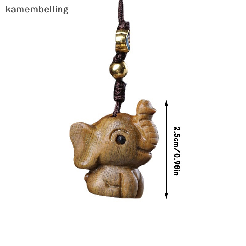 Mặt Dây Chuyền Khắc Hình Chú Voi Đáng Yêu Trang Trí Nhà Cửa DIY