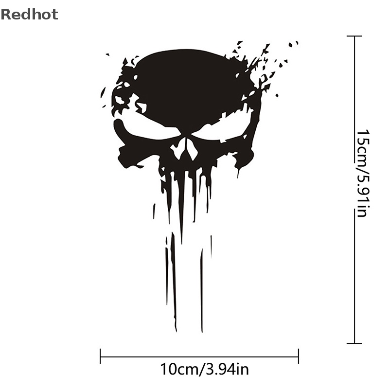 Đề Can Phản Quang Hình Đầu Lâu Cá Tính Chống Thấm Nước Dùng Để Trang Trí Xe Mô Tô