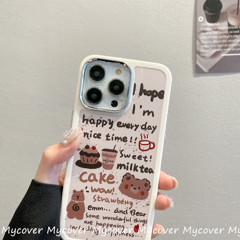 Ốp Điện Thoại Chống Sốc 3 Trong 1 Họa Tiết Đáng Yêu Cho iPhone 14 13 12 11 Pro Max