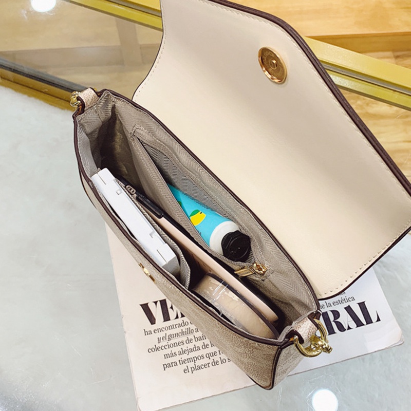 Túi Đeo Chéo Dây Xích Dáng Vuông Phong Cách Phương Tây Cổ Điển Cho Nữ