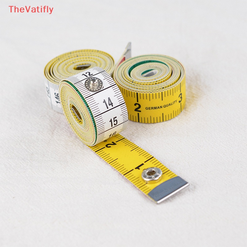 [Thevalifly] Cuộn Thước Dây Mềm Chất Lượng Cao Dài 1.5m Có Thước Dây Khóa Cho Thợ May