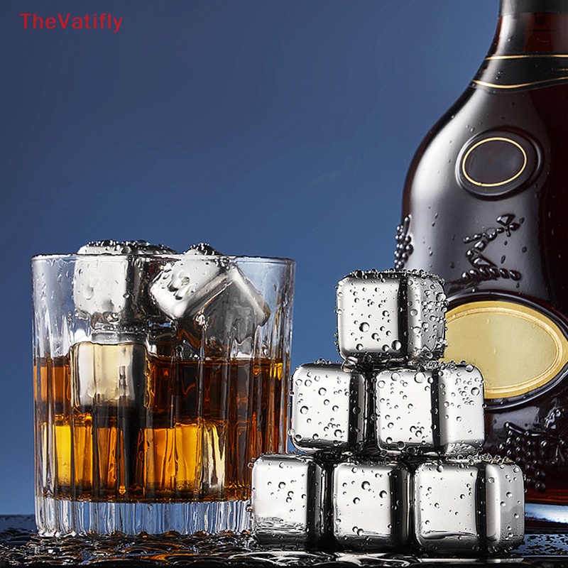 Đá Viên Bằng Thép Không Gỉ Có Thể Tái Sử Dụng Kèm Kẹp Silicone