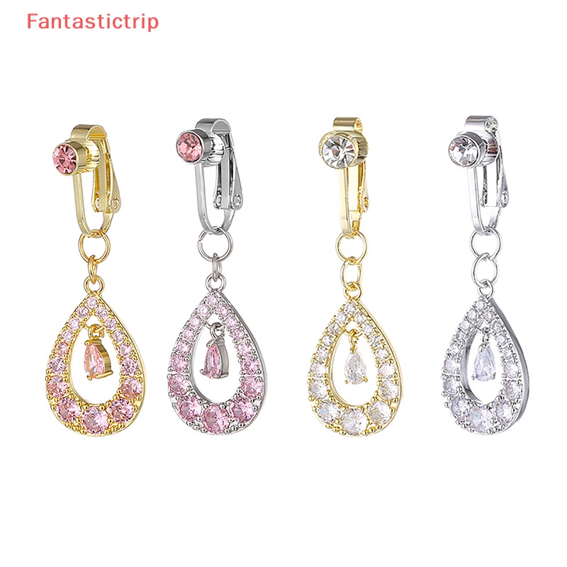 [Fantastictrip] Khuyên Rốn Đính Đá Hình Trái Tim Thời Trang Mới Cho Nữ