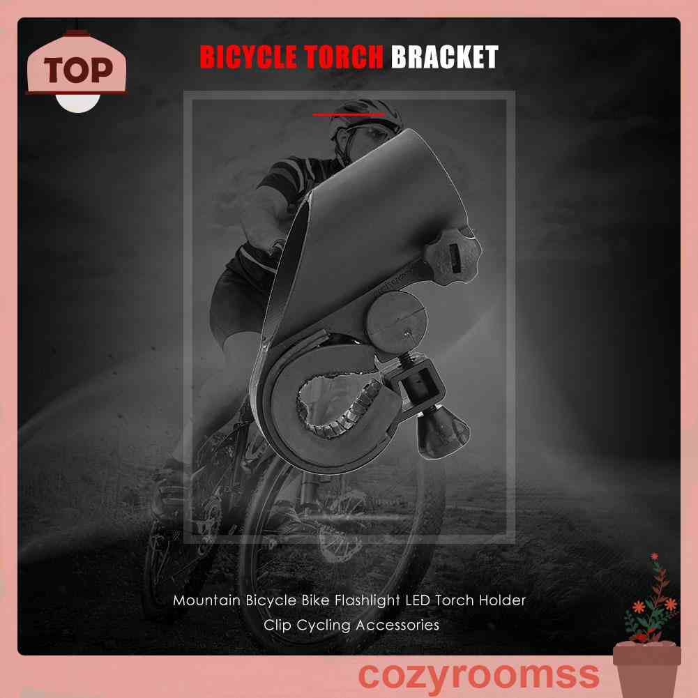 Giá Đỡ Đèn Pin Gắn Xe Đạp Leo Núi Bằng Nhựa Tiện Lợi