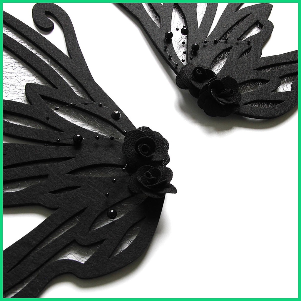 Kẹp Tóc Hình Bướm Màu Đen Phong Cách Gothic Thời Trang Dự Tiệc Cho Nữ