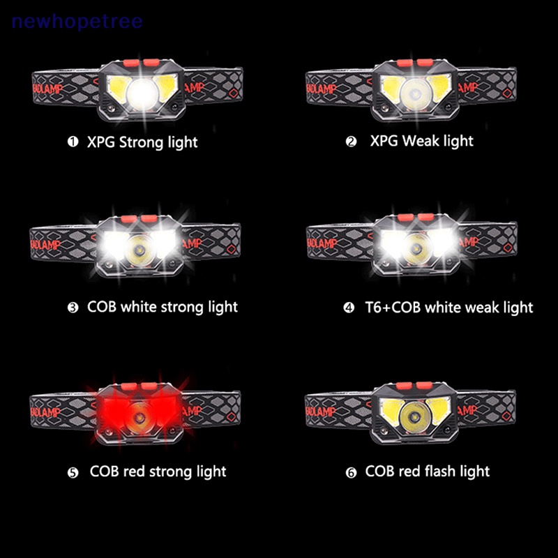 Đèn Pin LED COB 8 Chế Độ Có Cảm Biến Chuyển Động Tiện Dụng Chất Lượng Cao