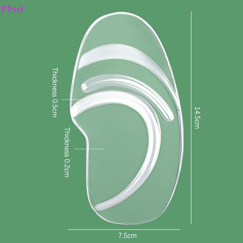 1 Cặp Đệm Lót Giày Chỉnh Hình Giảm Đau Bằng Silicon Gel Mềm Cho Nữ