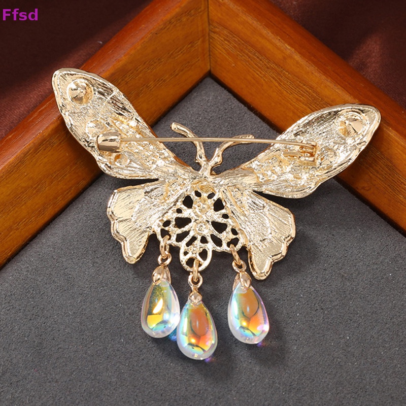 {Ffsd} Ghim Cài Áo Tráng Men Hình Bướm Tua Rua Trang Trí Tiệc Tùng / Văn Phòng Bán Chạy Dành Cho Nam Và Nữ