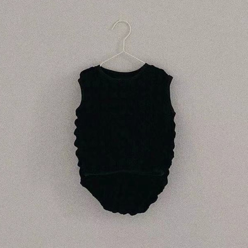 Bộ Áo Thun Không Tay Và Quần Short Thoáng Khí Thời Trang Mùa Hè Cho Bé Gái