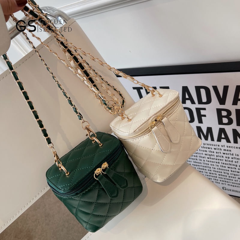 Túi Đeo Chéo Dây Kim Loại Kiểu Dáng Mới Lạ Cho Nữ