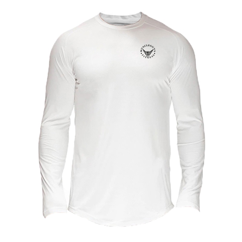 Áo Thun Thể Thao Tay Dài Thoáng Khí Thời Trang Xuân Thu Cho Nam