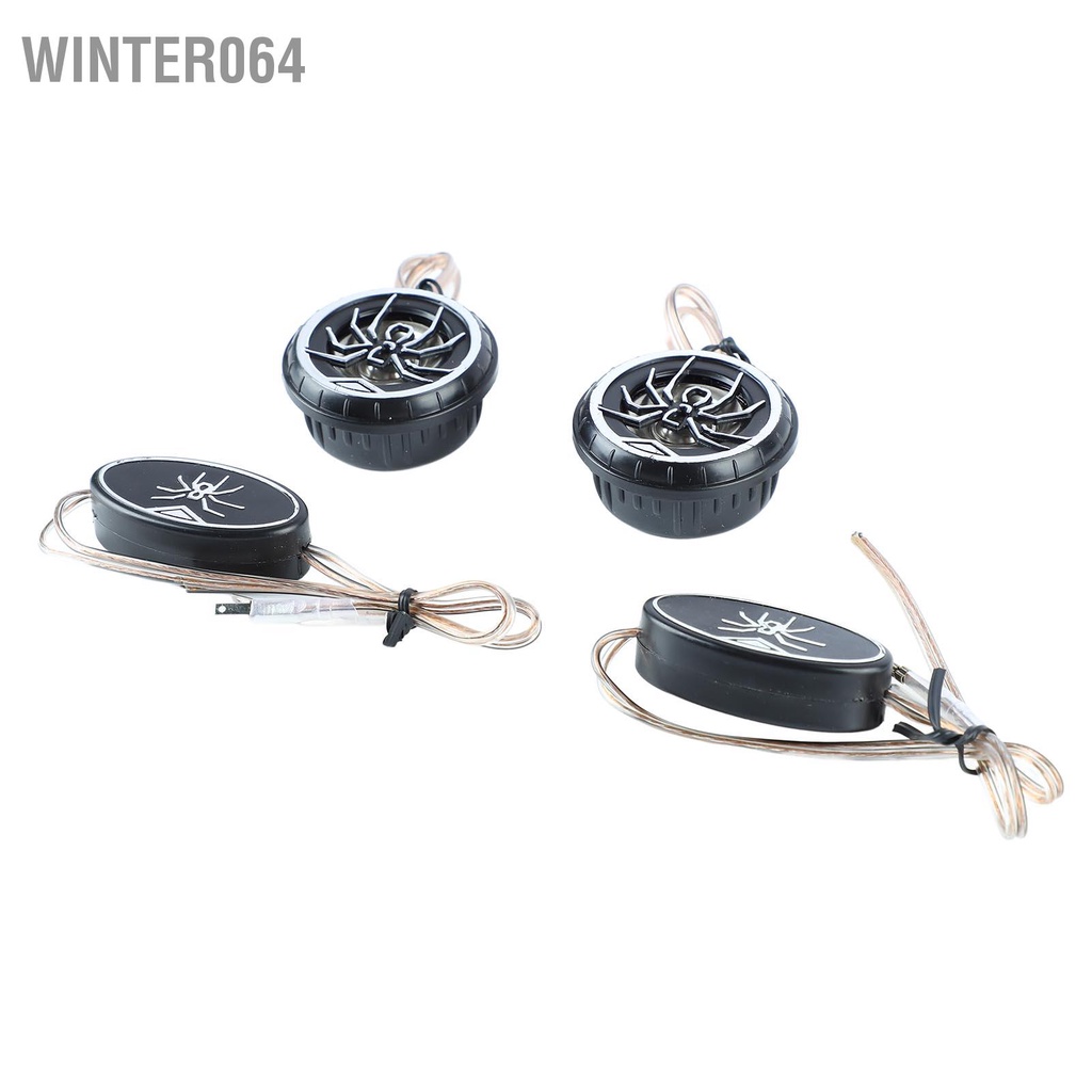 Winter064 Loa ô tô Tweeter tròn âm thanh nổi với hoa văn hình nhện mạ Chrome cho  xe tải