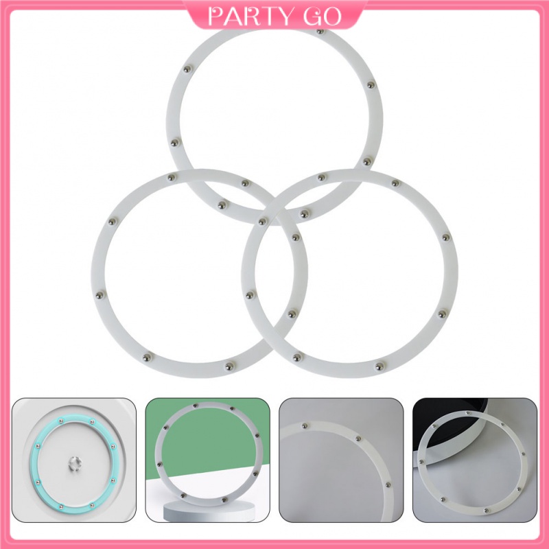 Set 3 Vòng Xoay Trưng Bày Vòng Bi Có Thể Xoay Chịu Được Sức Nặng Thay Thế Cho