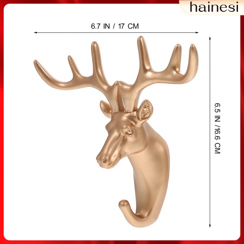 Set 4 Móc Treo Khăn Tắm Gắn Tường Hình Đầu Hươu Nghệ Thuật Cá Nhân