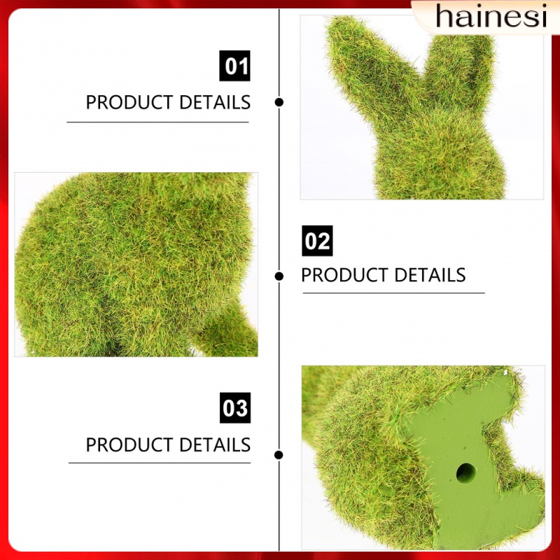 Set 2 Tượng Thỏ Phục Sinh Trang Trí Nội Thất