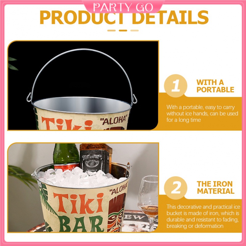 Xô Đựng Nước Đá Mềm Mại Phong Cách Retro