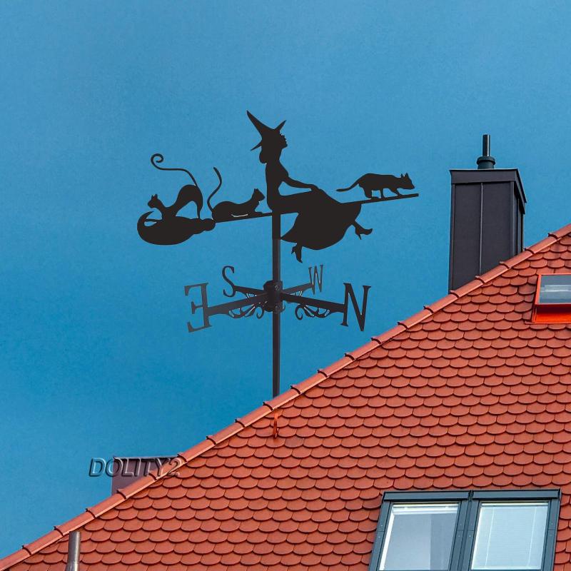 [Dolity2] Dụng Cụ Đo Hướng Gió Bằng Sắt Rèn Luyện Thời Tiết Cho Sân Vườn