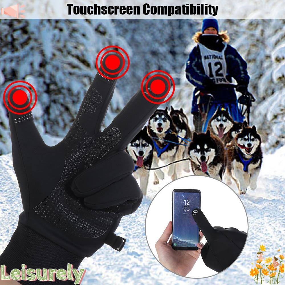 Găng Tay Cotton Giữ Ấm Mùa Đông Có Thể Chạm Màn Hình Cảm Ứ