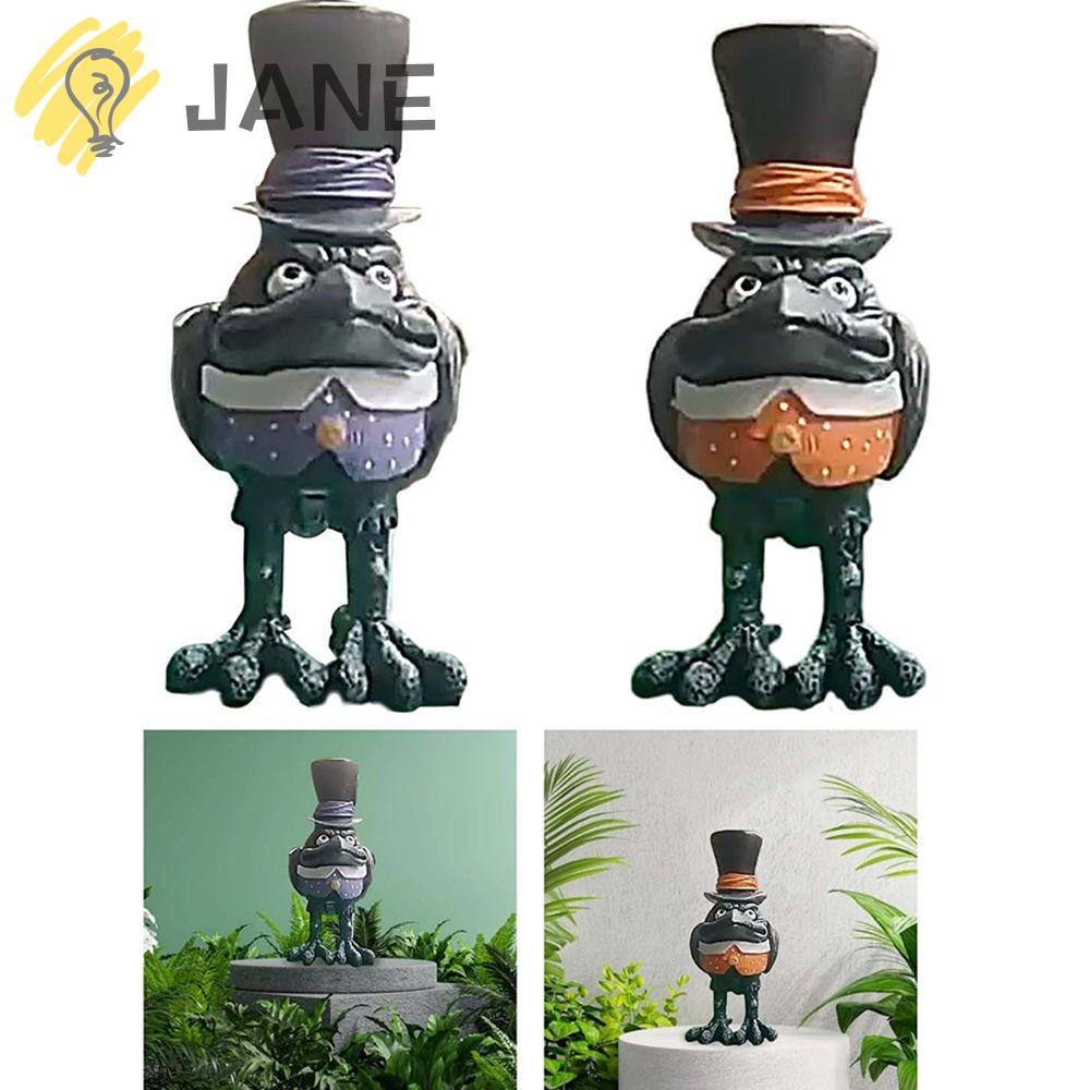 Jane Tượng Đứng Điêu Khắc Hình Chim Quạ Sáng Tạo Giống Thật Dịp Halloween