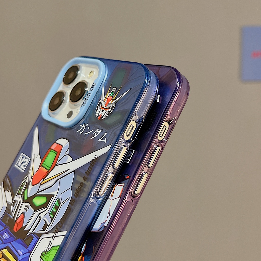 Ốp Điện Thoại Tpu Dẻo Trong Suốt Họa Tiết Hoạt Hình Hai Mặt Chống Rơi Cho iPhone 11 13 12 14 Pro Max