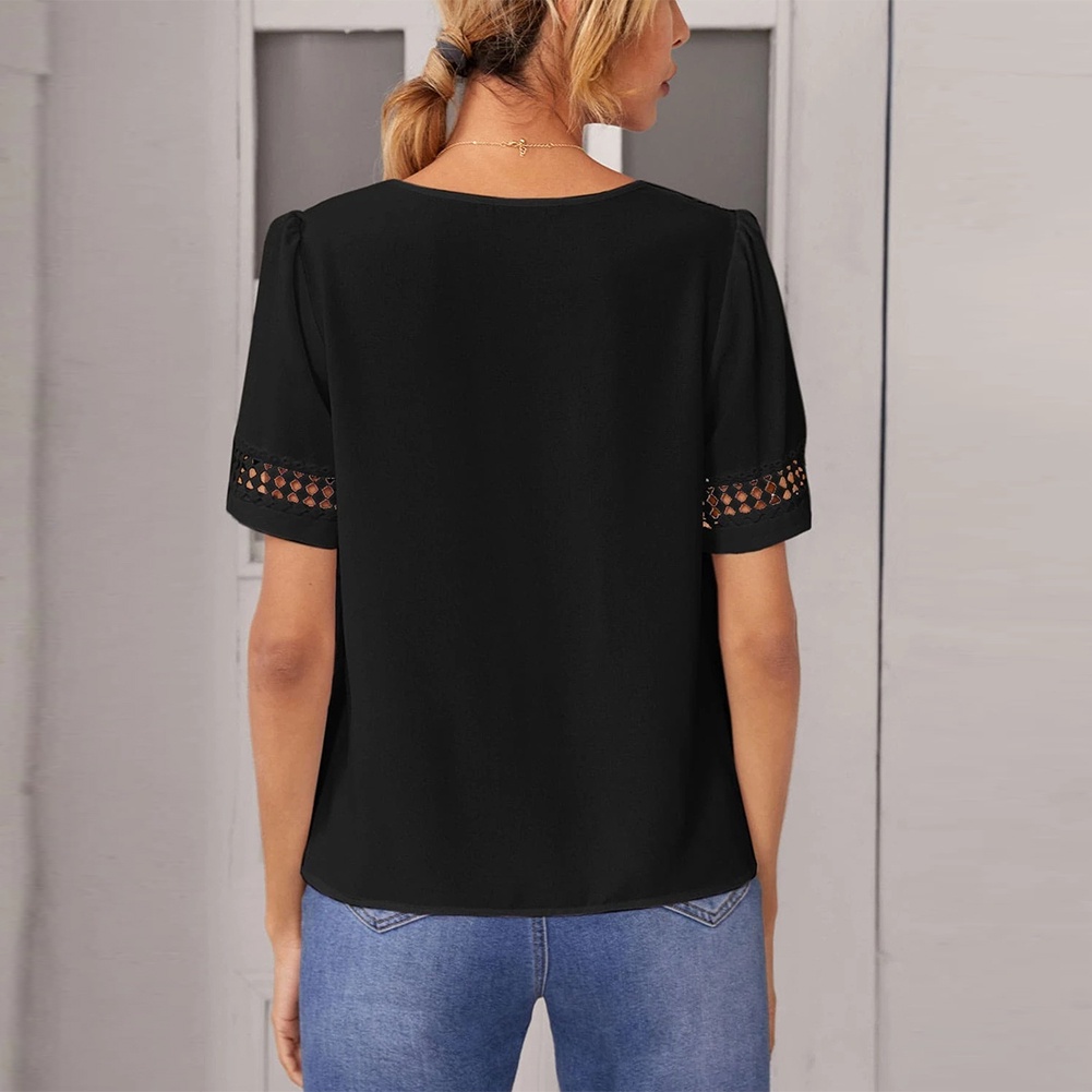 Áo Thun Tay Ngắn Cổ Tròn Màu Sắc Thời Trang Mùa Hè Cho Nữ