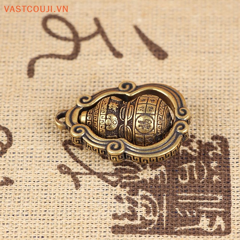 Đồ trang trí Chuông Bầu Dục Bằng Đồng Thau Trơn Cổ Điển Trang Trí Bàn Làm Việc