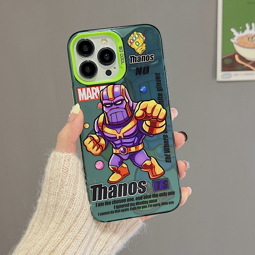 Ốp Điện Thoại Tpu Mềm Chống Rơi Họa Tiết Thanos Cho iPhone 11 13 12 14 Pro Max