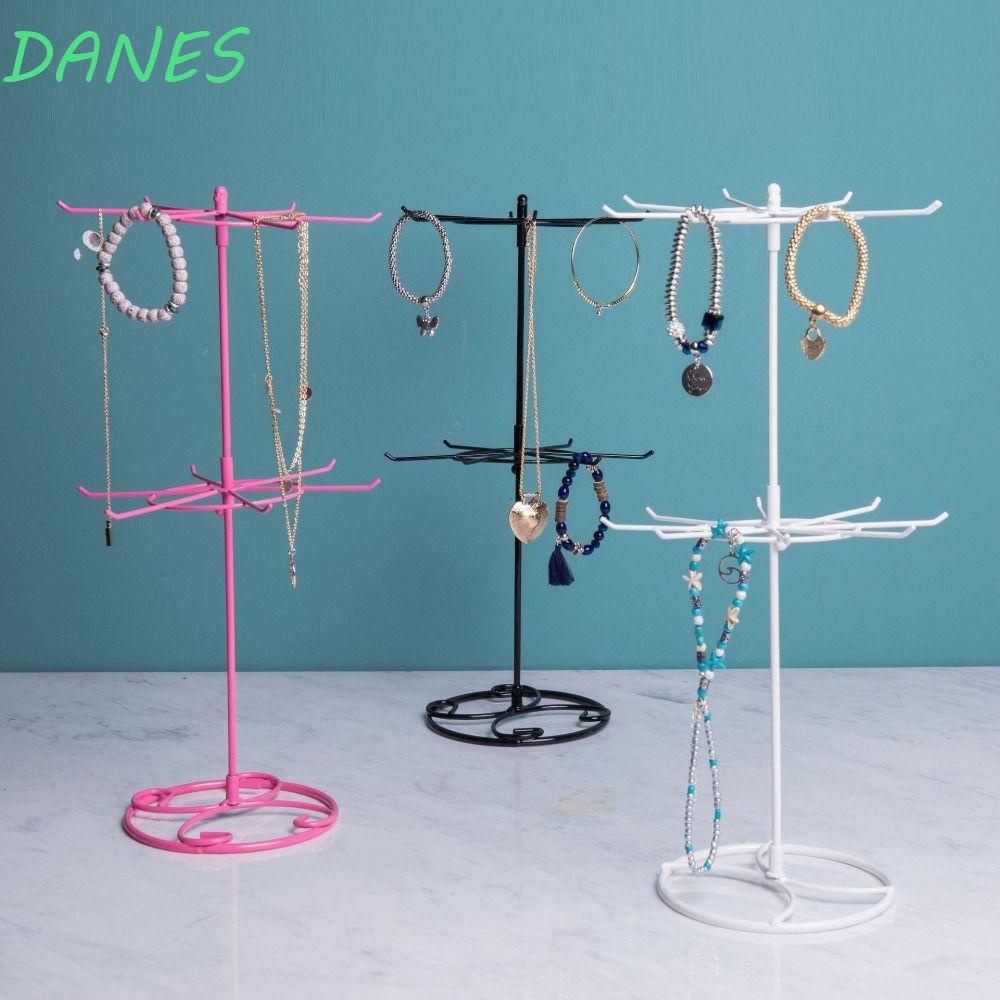 Giá Treo Trang Sức 2 Tầng Màu Đen Có Thể Gập Lại Đa Năng Tiện Dụng Đứng