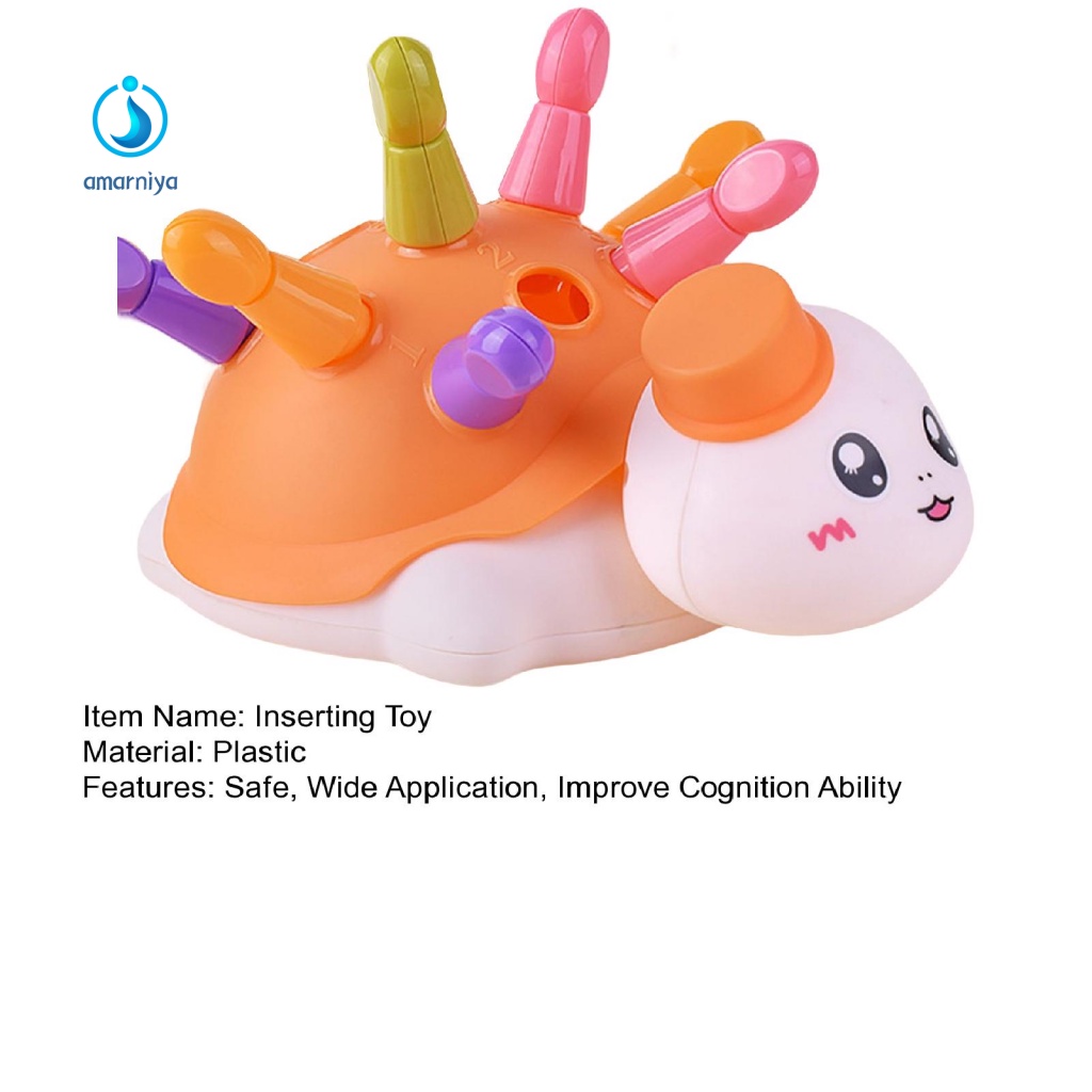 Đồ Chơi Chèn Màu Sáng Hình Con Rùa Kích Thích Trí Não Cho Trẻ Mẫu Giáo