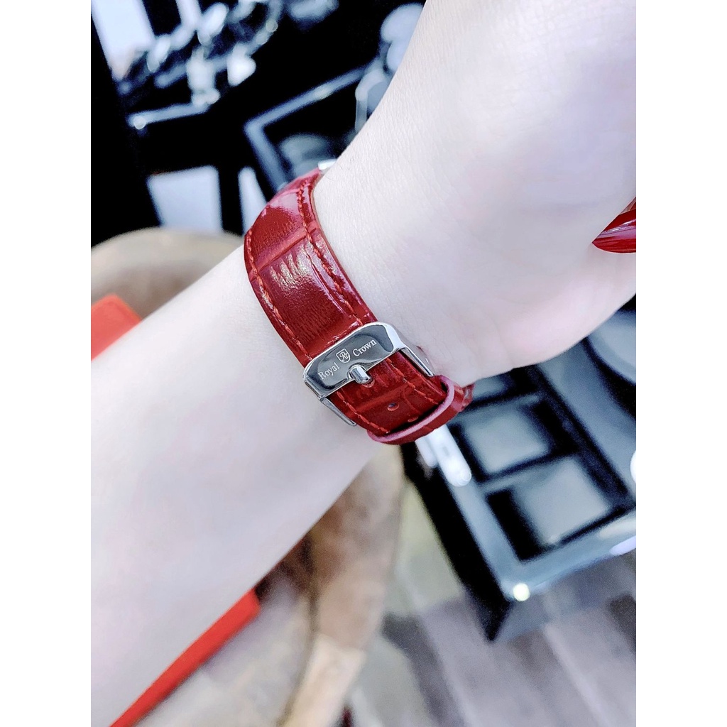 Đồng hồ nữ ROYAL CROWN 4641 Mặt đá Fullbox