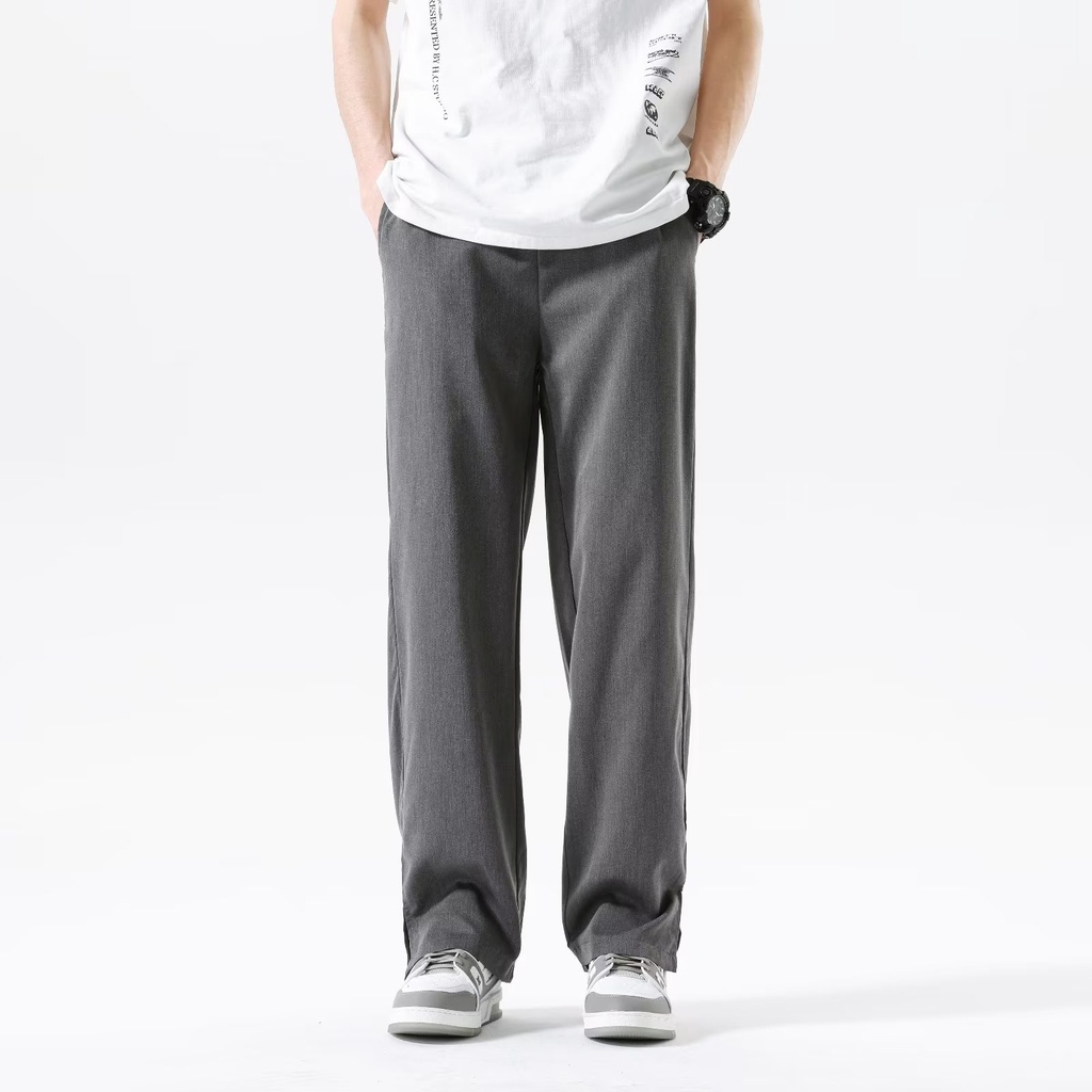 Quần Dài Thể Thao Dáng Suông Rộng Xẻ Tà Kiểu Đường Phố Mỹ Thời Trang Mùa Xuân Cho Nam