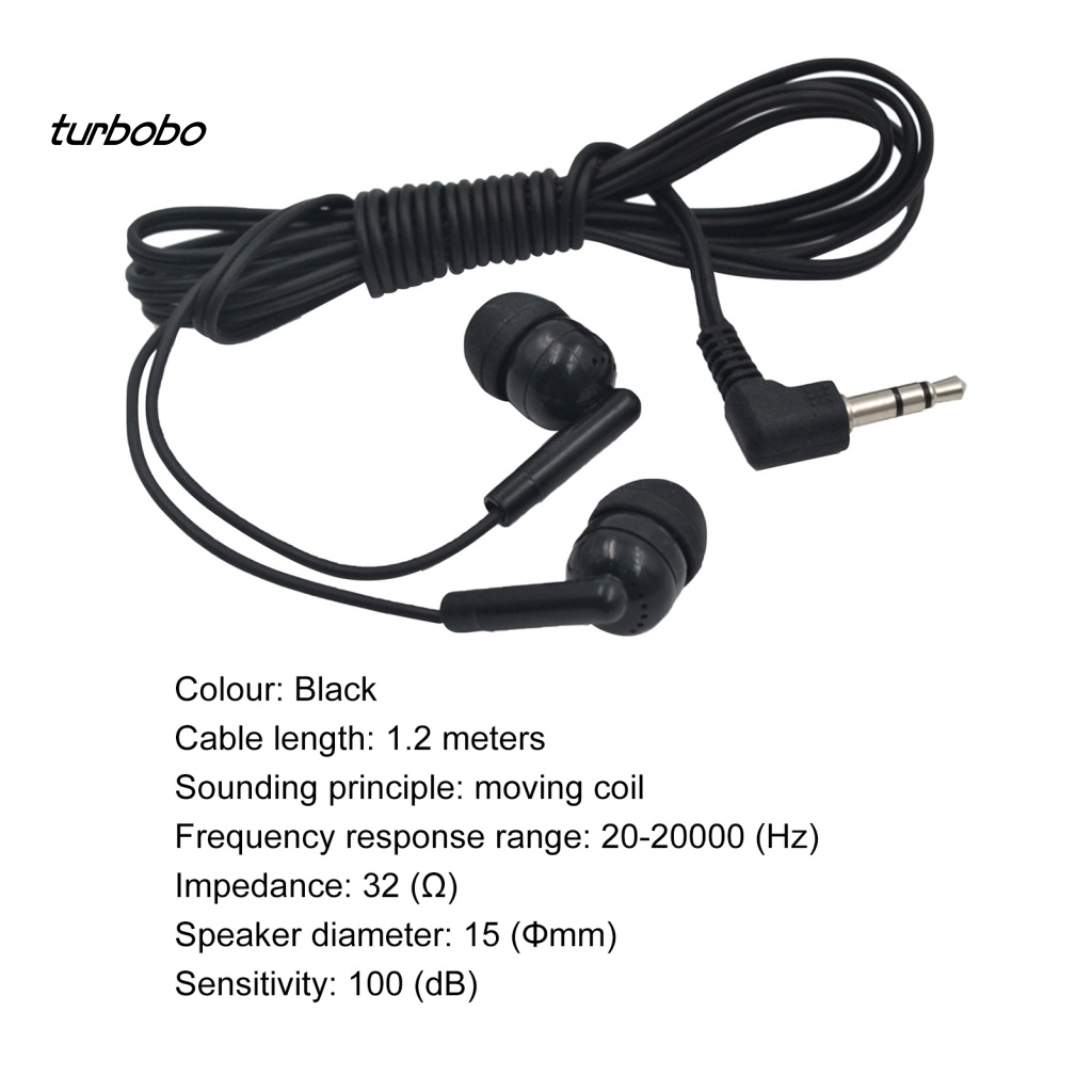 Tai Nghe Nhét Tai Có Dây turbobo 102 3.5mm Chất Lượng Cao Điện Thoại