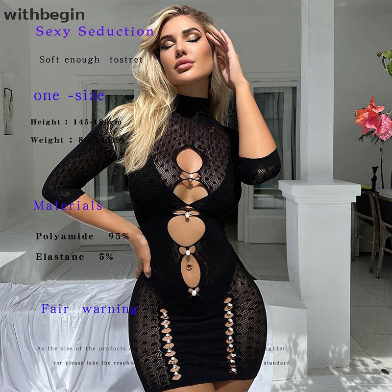 Quần Tất Lưới Đính Đá Thiết Kế Khoét Rỗng Quyến Rũ Cho Nữ