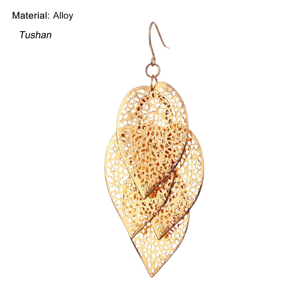 1 Đôi Bông Tai Tua Rua Mạ Điện Thời Trang Nữ Tính