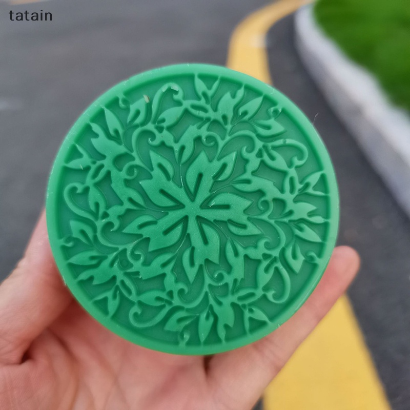 Khuôn Silicon Làm Xà Phòng / Sô Cô La Hình Hoa Tròn DIY