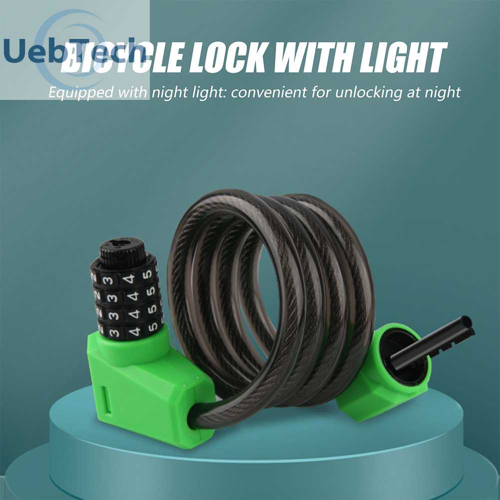 Dây Xích Khóa Xe Đạp / Xe Máy / Thuyền Kayak Có Mật Khẩu 1.2M