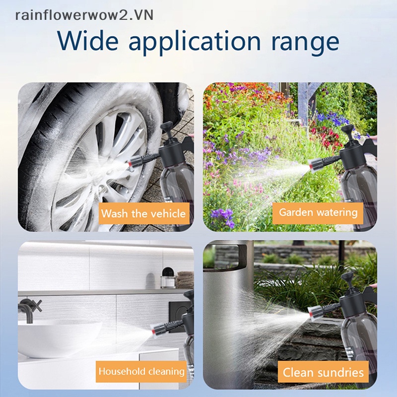 Bình Xịt Nước Rửa Xe Hơi Cầm Tay 2L Có Khóa Công Tắc Áp Suất Không Khí
