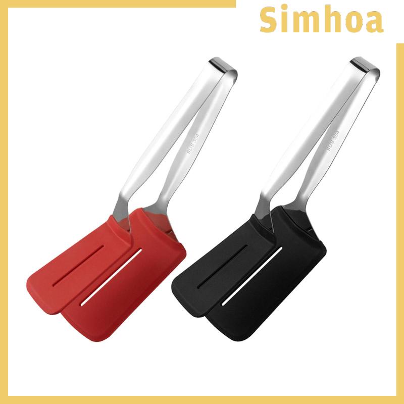 Kẹp Gắp Thịt Làm Bánh Hamburger Bằng Thép Không Gỉ Và Silicone Tiện Lợi Dành Cho Nhà Bếp