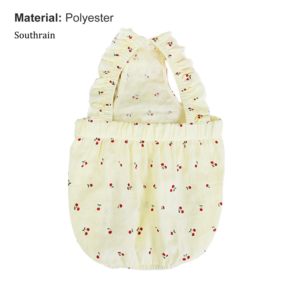 Đầm Không Tay In Họa Tiết Cherry Xinh Xắn Thời Trang Mùa Xuân Cho Cún Cưng