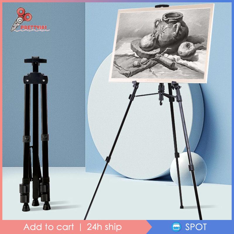 [Prettyia1] Giá Đỡ Easel Nghệ Sĩ Bằng Hợp Kim Nhôm Dùng Trưng Bày Đa Năng Chắc Chắn