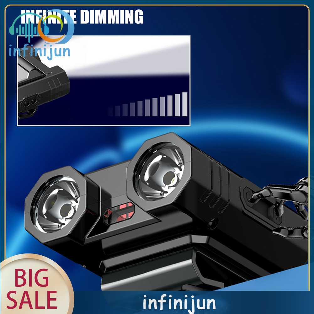 Đèn LED Kẹp Mũ XPE IPX4 1500mAh Cảm Biến Sóng