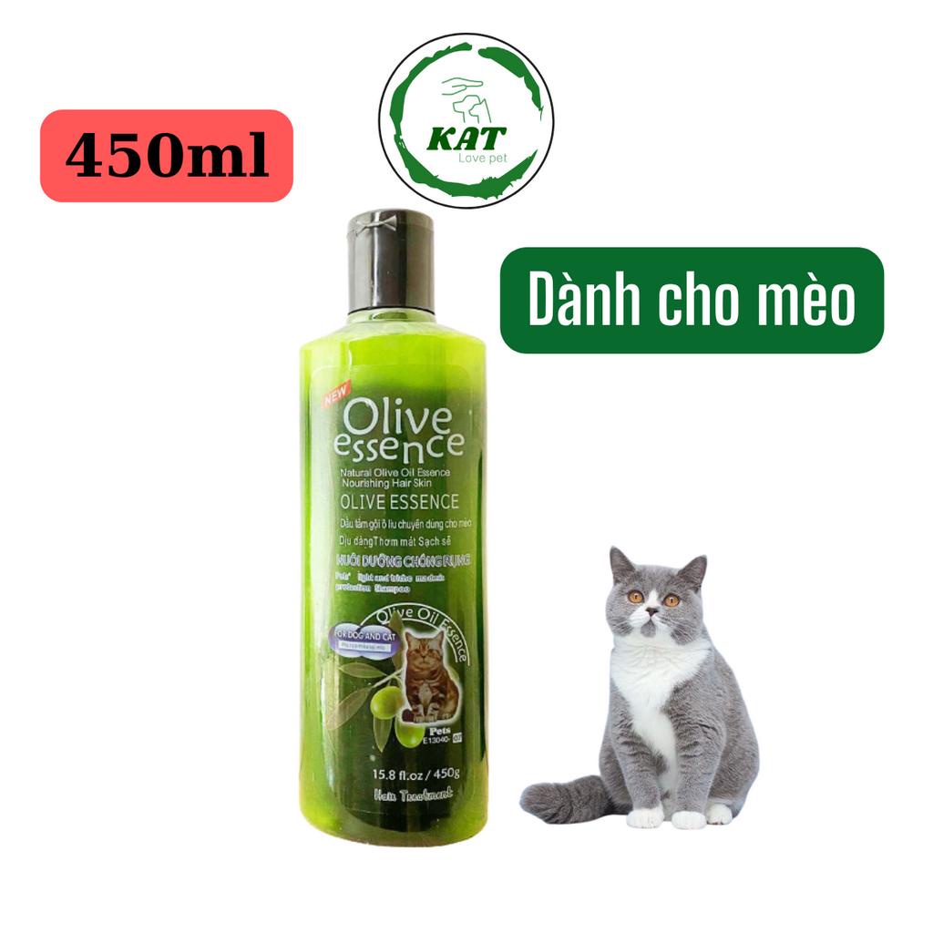 Sữa tắm cho chó mèo Olive Essence từ thiên nhiên - Chai 450ml - KAT Store