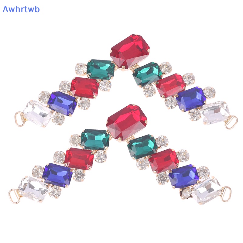 1 Cặp Đầu Nối Dây Xích Đính Đá Trang Trí Quần Áo / Bikini DIY Mới