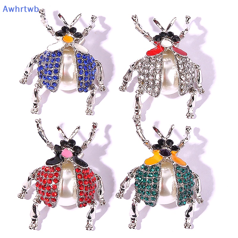 Ghim Cài Áo Hình Bọ Cánh Cứng Đính Đá Phong Cách Vintage Thời Trang Cho Nữ Mới