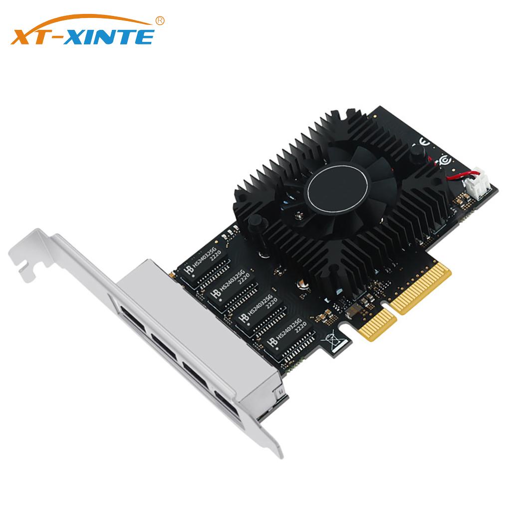 Card Mạng XT-XINTE 4 Cổng RJ45 RTL8245F Gigabit Ethernet PCI-E 2.5Gbps LAN Cho Máy Tính Để Bàn | BigBuy360 - bigbuy360.vn