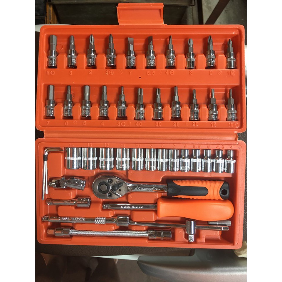 bộ khẩu tay tự động 1/4 với 46 chi tiết KAPUSI Japan Nhật cao cấp