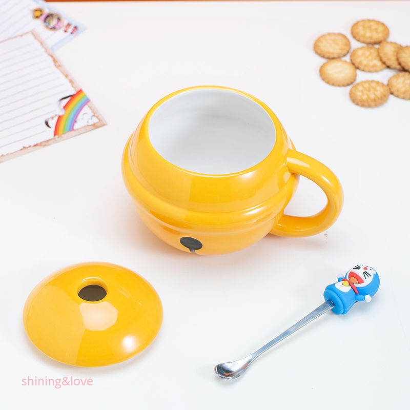 Cốc Hình Doraemon Chịu Nhiệt Độ Cao Hoàn Hảo Cho Nhà Ở / Văn Phòng Và Hàng Ngày Siêu Dễ Thương