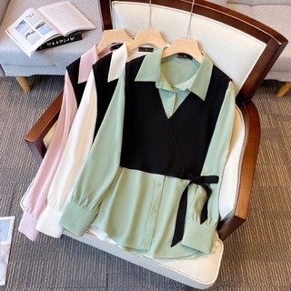 Áo sơ mi nữ dài tay plus size